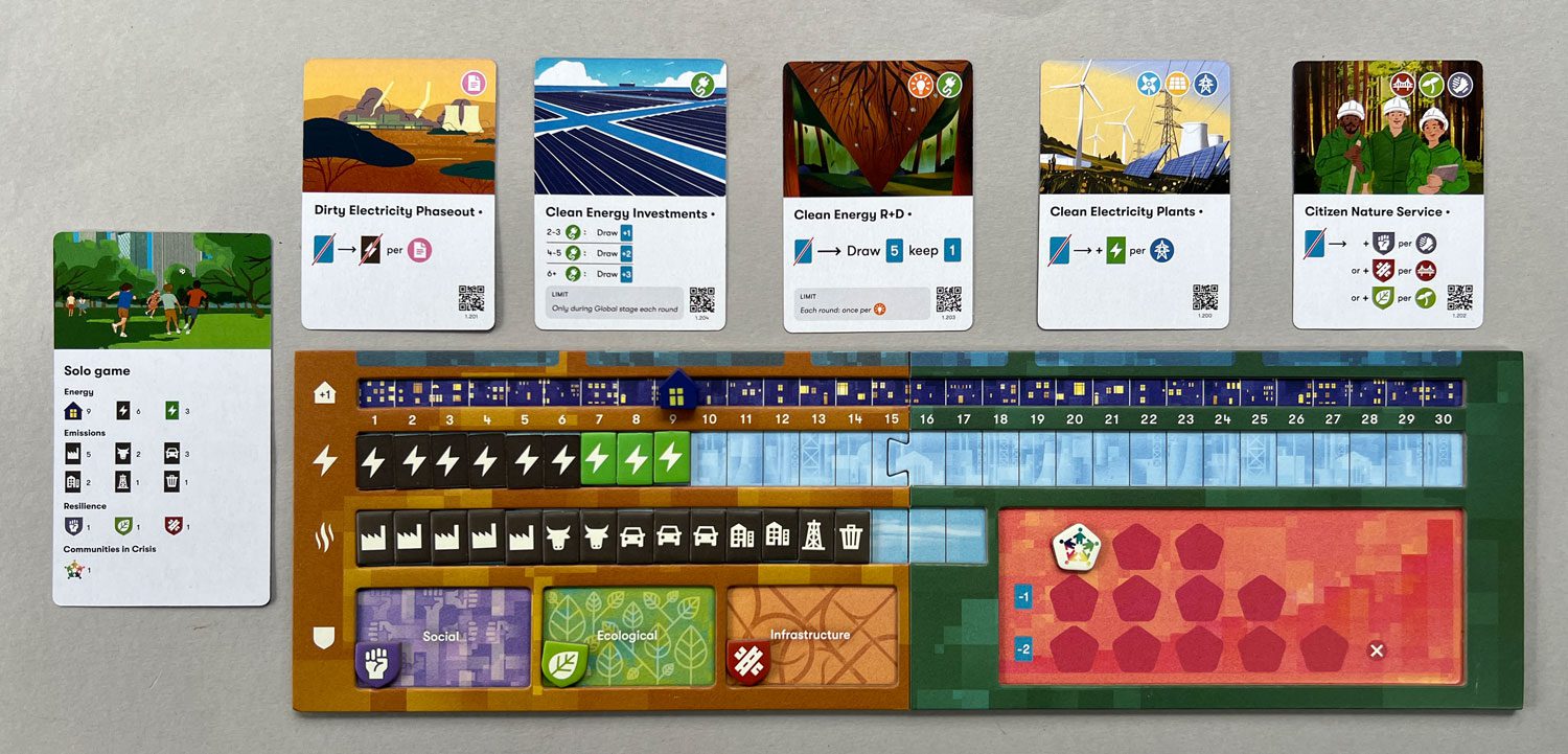 A solo player board